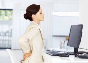 osteokondroza e shpinës së ulët gjatë punës sedentare